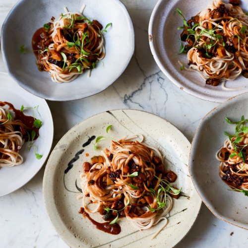 Ken Homs Vegan friendly Sichuan Dan Dan Noodles