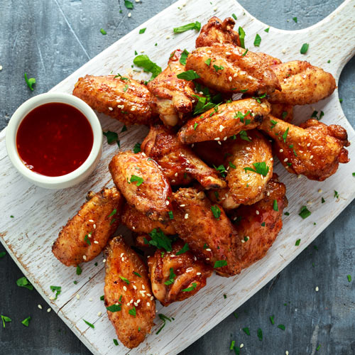 Pan-fried Chicken Wings with honey and Soy Sauce