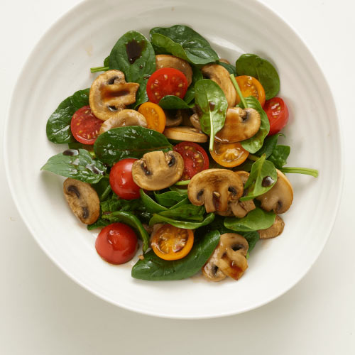 Warm Mushroom And Cherry Tomato Salad