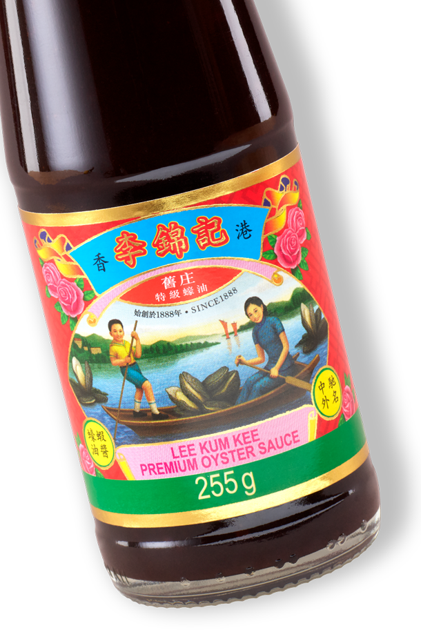 Bottle of Lee Kum Kee Oyster Sauce